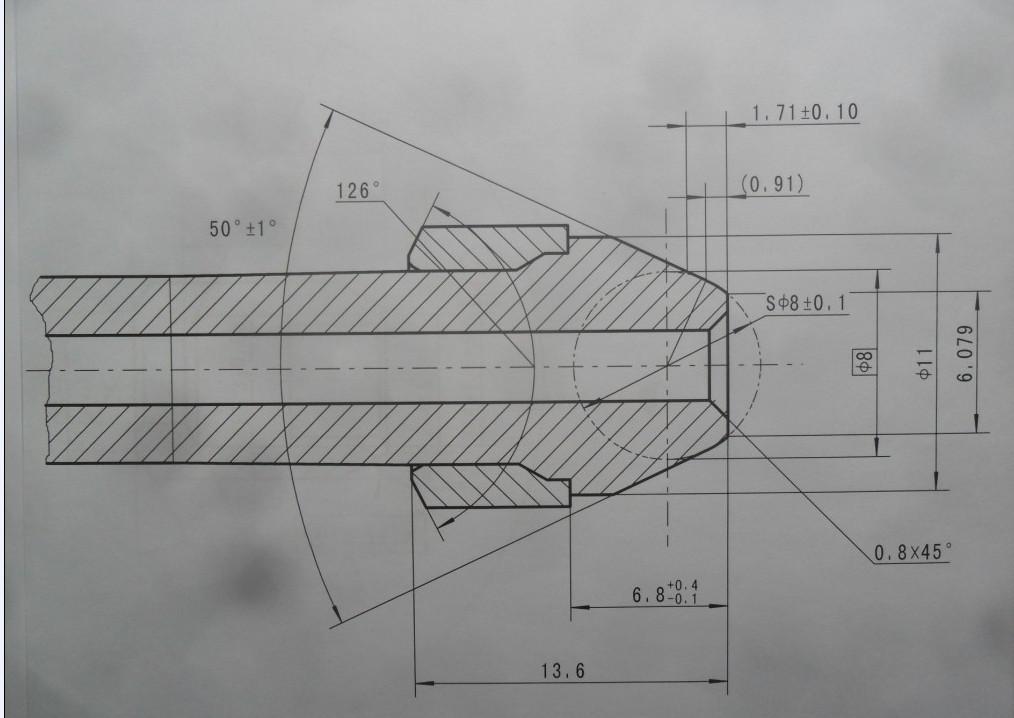 同心球鐓頭結構